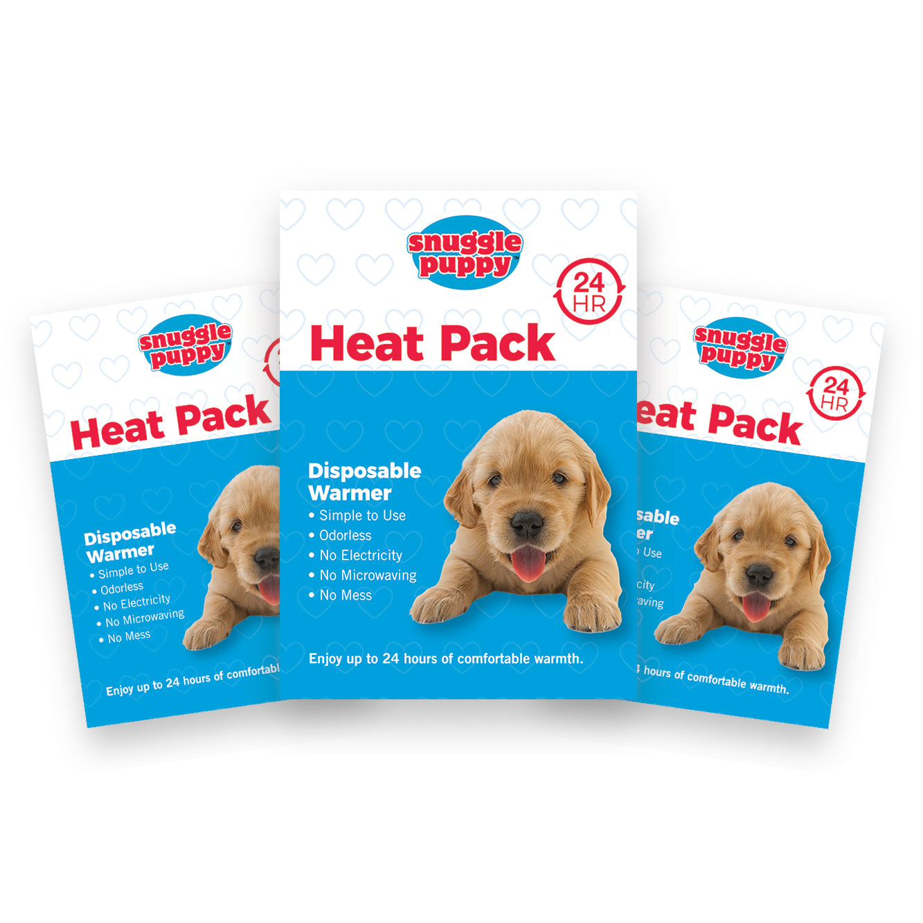 Heat Packs for Snuggle Puppies - Pack of 3