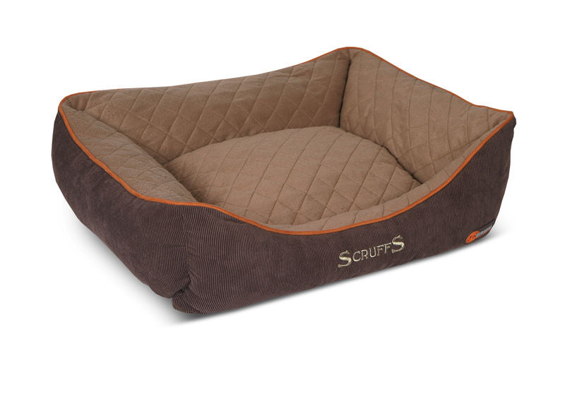 Thermal Self Heating Dog Bed in Brown