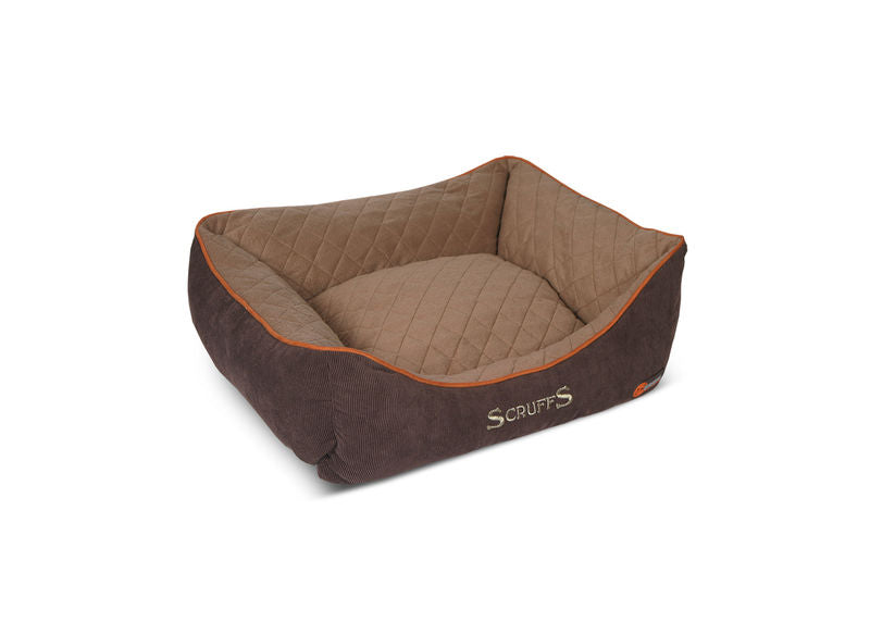 Thermal Self Heating Dog Bed in Brown
