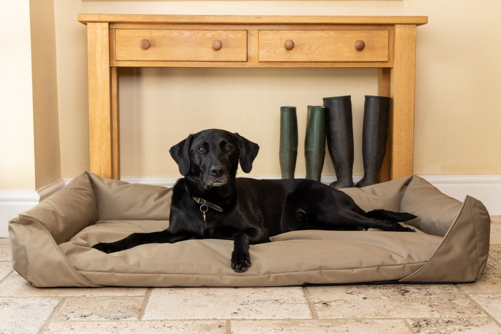 Walksters Waterproof Dog Bed in Beige