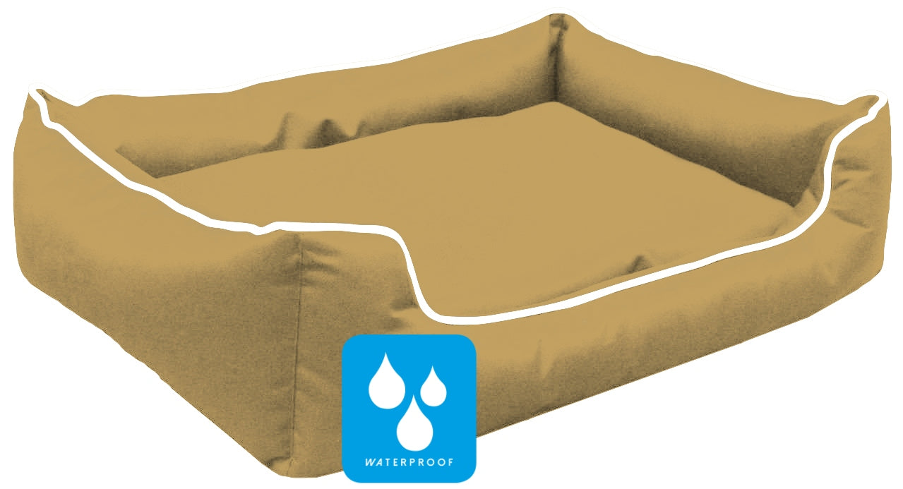Walksters Ultimate Memory Foam Beige Waterproof Dog Bed