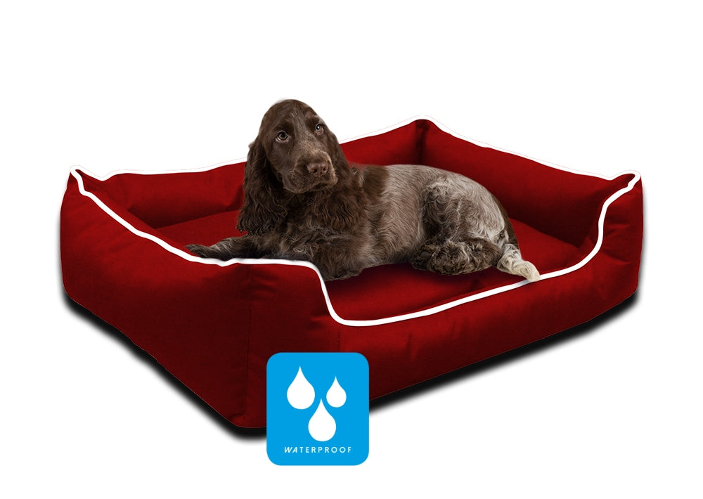 Walksters Ultimate Memory Foam Red Waterproof Dog Bed